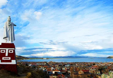 The view from Huajsapata Hill, subject of one of the local s