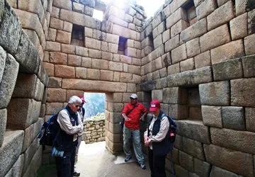 Studying Machu Picchu's different types of Inca architecture