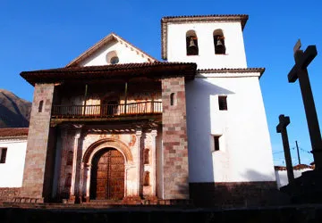 The exterior of San Pedro Church in Andahuaylillas, Peru