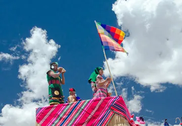 Manco Capac during the Puno Anniversary, Lake Titicaca