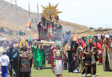 Manco Capac during the Puno Anniversary, Lake Titicaca