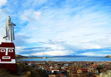 Manco Capac during the Puno Anniversary, Lake Titicaca