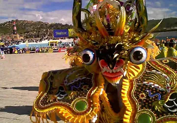 Manco Capac during the Puno Anniversary, Lake Titicaca
