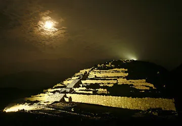 The main pyramid of Caral Archeological Complex near Lima