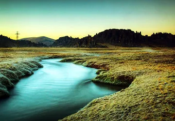 Lagoon in Huayllay Stone Forest