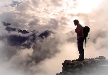 Crossing the Andes en route to the Lost City of the Incas
