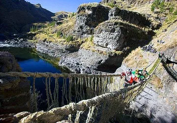 El famoso Puente Qeswachaka.