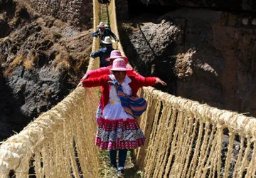 Imagen del Puente Qeswachaka en Cusco.