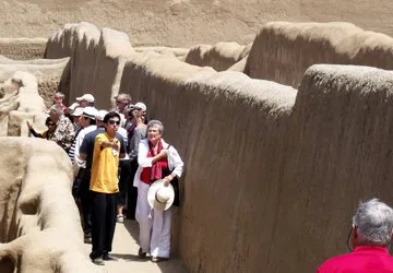 Chan Chan ruins on the Moche Route near Trujillo, Peru