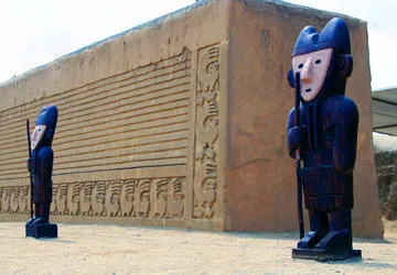 Chan Chan ruins on the Moche Route near Trujillo, Peru