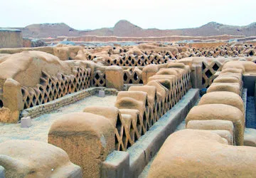 Chan Chan ruins on the Moche Route near Trujillo, Peru