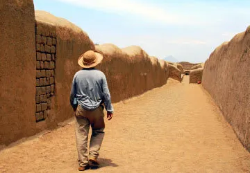 Chan Chan ruins on the Moche Route near Trujillo, Peru