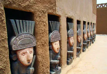 Chan Chan ruins on the Moche Route near Trujillo, Peru