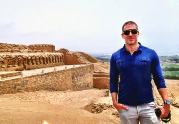 En el santuario de Pachacamác-Lima