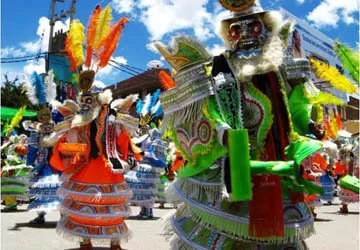 Morenada en la festividad de la Virgen de la Candelaria
