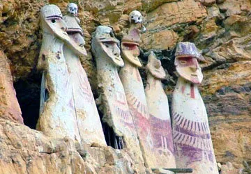 Sarcophagi from the Chachapoyas Culture in Peru