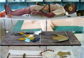 Exhibit at the Royal Tombs of Sipán Museum in Peru