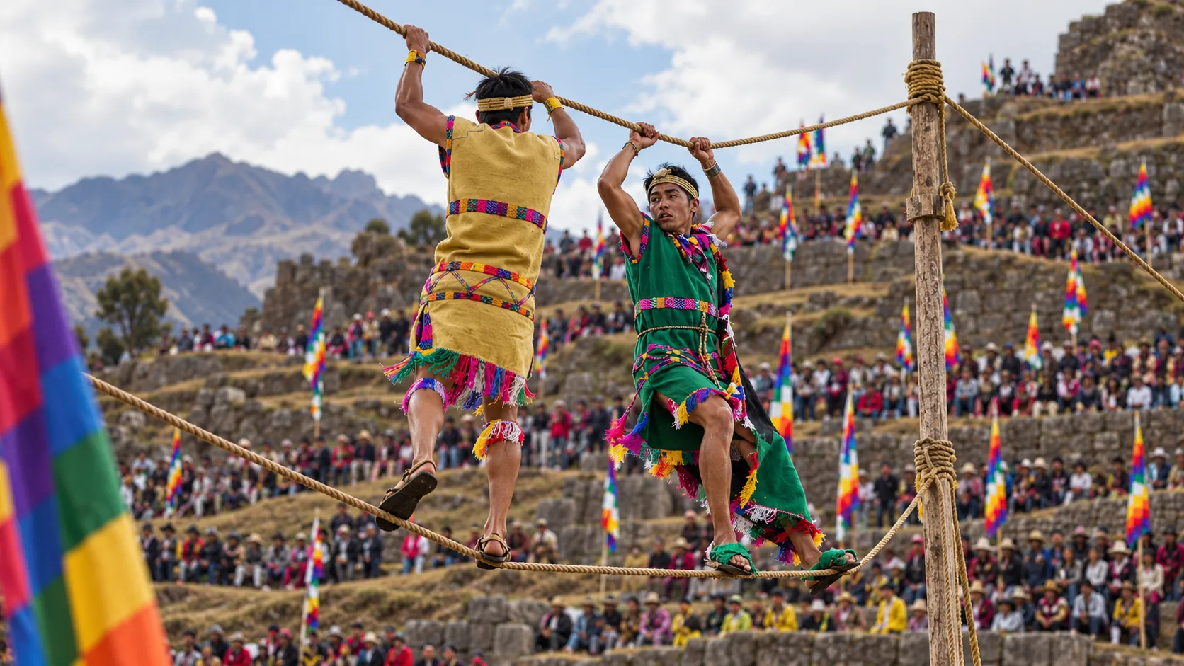 start of the warachicuy in cusco