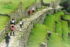 Lllegada a Machu Picchu por el camino inca