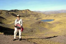 Hiking the trail to the ruins of Huchuy Qosqo outside of Cus