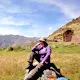 Photo Preview. Resting during trek to the pre-Inca and Inca 