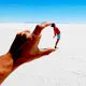 The salt flats landscape of Uyuni Salar in Bolivia