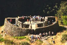 Ruins along the Inca Trail to Machu Picchu