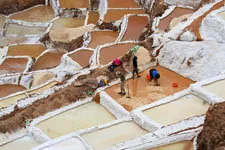 Visiting the Maras Salt Pans in the Sacred Valley near Cusco