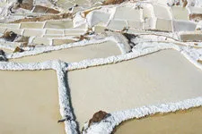 The ancient Inca terraced salt pans of Maras in the Sacred V