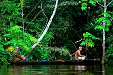 Boat Departing from Rurrenabaque for the Bolivian Marshlands