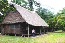 Chalalan Eslabon Eco-Lodge in the Bolivia Amazon Rainforest.