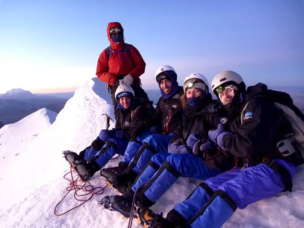 Climbing Huayna Potosi