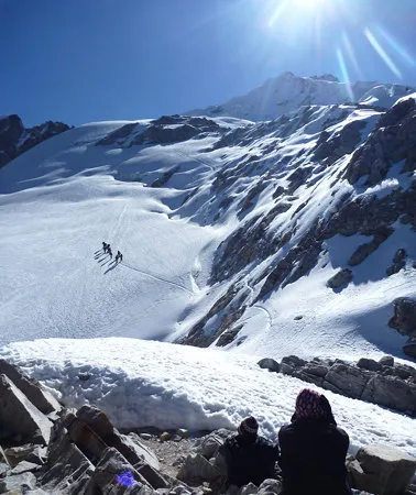 Climbing Huayna Potosi