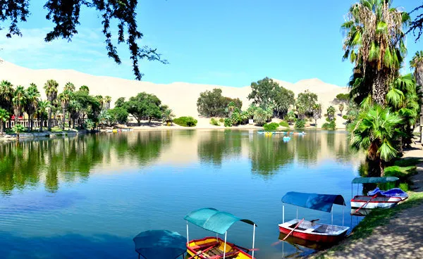 Sandboarding at Huacachina Oasis