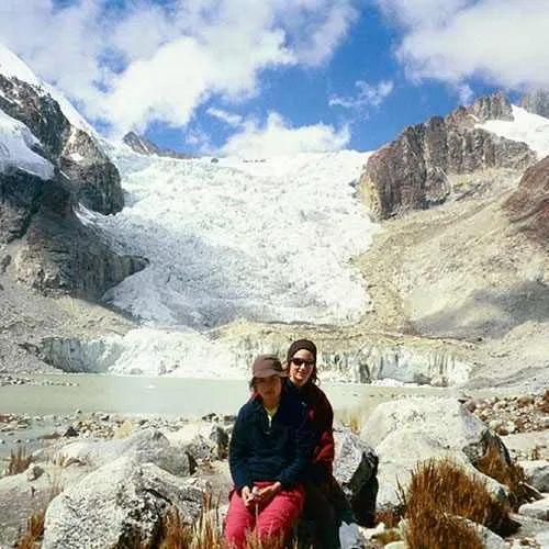 vista de la laguna glaciar