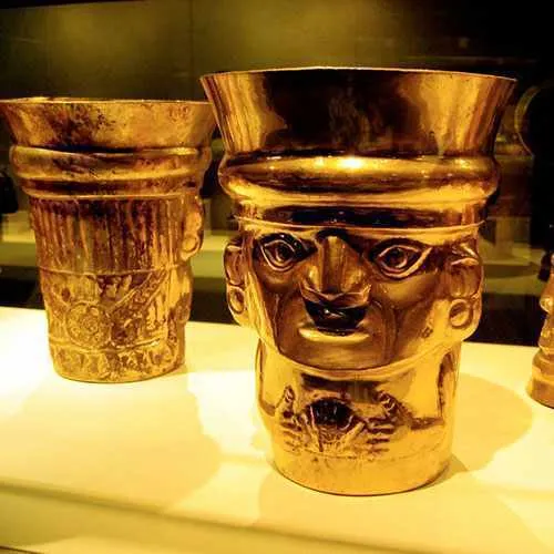 Cover Photo. Golden relic at the Gold Museum in Lima, Peru