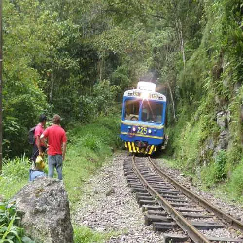 Cover Photo. Train to Aguas Calientes, gateway to Machu Picc