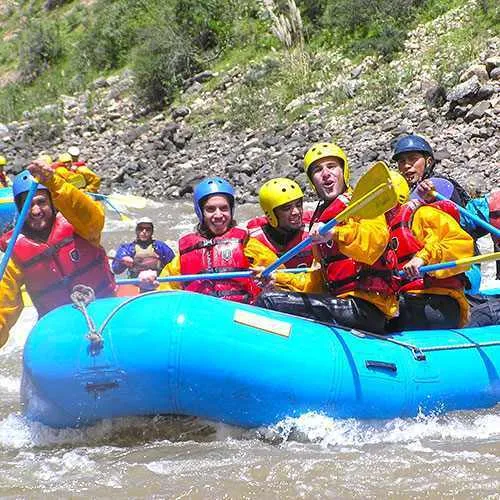 Cover Photo. Rafting the Urubamba River rapids in the Sacred