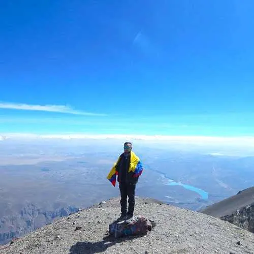 Cover Photo. View from the top of Misti Volcano in Arequipa,